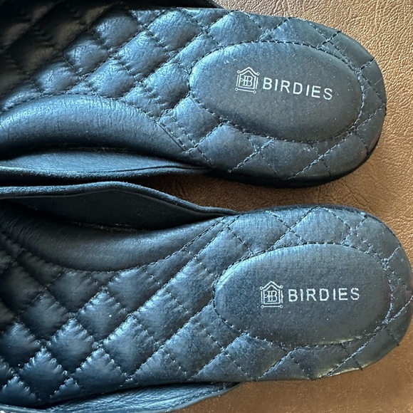 Birdies The Swan Zebra Animal Print Calf Hair Suede Mules Black Cream Size 8.5 - Picture 6 of 7